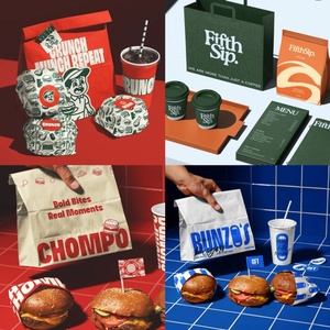 Bolsa <span class=keywords><strong>de</strong></span> Papel Kraft Blanca/Marrón Personalizada para Comida para Llevar, Papas Fritas, Hamburguesas, Pollo - Product Image 5