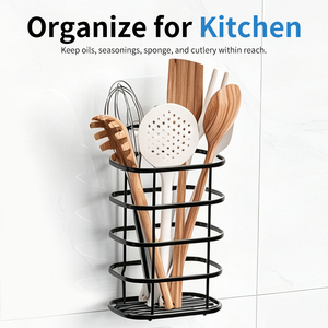 Chic Black 201 Stainless Steel <b>Toothpaste</b> <b>Holder</b> Caddy for Bathroom Toiletries Neat Storage - Product Image 3