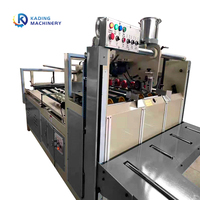 Carton ondulé semi automatique de dossier d'opération facile collant la machine avec l'alimentation manuelle