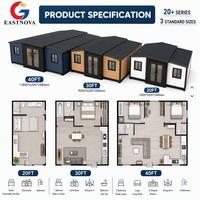 Maison conteneur modulaire préfabriquée extensible et portable pour hébergement touristique haut de gamme en bord de mer sur île ou baie