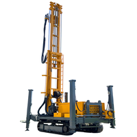 Foreuse rotative sur chenilles de 450 m de profondeur max. avec excellente performance, pompe de boîte de vitesses, alimentée au diesel