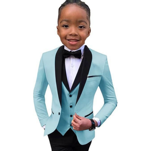 Ensemble de <span class=keywords><strong>costume</strong></span> pour garçon de 3 pièces, veste, gilet, pantalon, tenue de gentleman, 3-16T, robe d'anniversaire pour enfants, <span class=keywords><strong>costume</strong></span> de <span class=keywords><strong>mariage</strong></span> pour garçons - Product Image 2