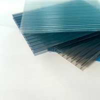 Plaque de polycarbonate gaufrée pour toiture, résistante aux UV, pour serre, lucarne et auvent