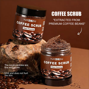 Exfoliante Corporal de Café de Marca Privada, Exfoliante Natural de Granos de Arábica, Pulidor de Piel con Aceite de Coco y Azúcar Moreno, Exfoliante Limpiador y Energizante - Product Image 1