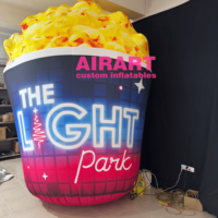 Bonne vente pop-corn gonflable géant personnalisé pour les promotions de cinéma