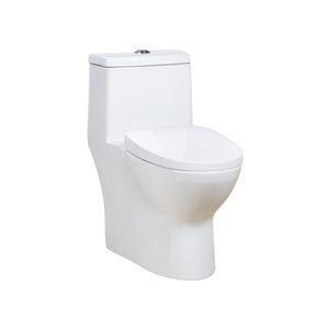 Inodoro de Una Pieza de Cerámica Blanca con Sifón Alargado de 300 mm, Diseño Nuevo 2026, Venta Caliente, Artículos Sanitarios para Baño FLL-608 - Product Image 1