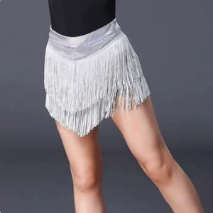 Vestido de Baile Latino para Niñas, Falda con Borlas, Ropa de Práctica, Ropa de Baile para Niños, Faldas con Borlas para Actuaciones Infantiles - Product Image 4