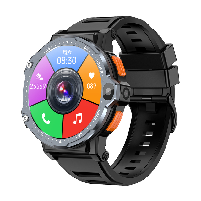 High Quality 4G WiFi Android Smart Watch with 1.54 Inch Round Screen GPS Navigation 2+16GB Sim Card Video Call Smartwatch