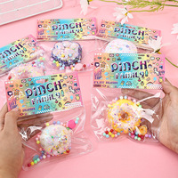 Jouet anti-stress patte de chat en caoutchouc souple, simulation de beignet, texture slime, aspect réaliste, jouet squishy