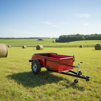 Machine agricole : Épandeur de fumier animale de type tarière monté sur tracteur avec prise de force (PTO)