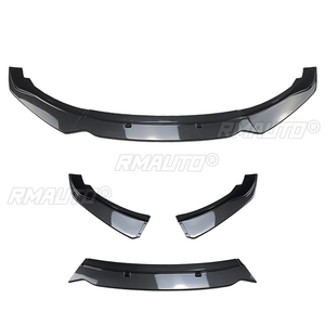 3 pièces Lame de pare-chocs avant pour BMW F20 F21 116i 118i 120i 2011-2019, Kit carrosserie, Spoiler, Lame de séparation aspect carbone, Accessoires automobiles - Product Image 6