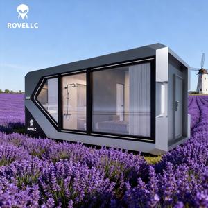 Maison en capsule spatiale modulaire préfabriquée en acier - Design moderne, écologique, maison conteneur pliable miniature pour <span class=keywords><strong>hôtel</strong></span> et camping - Product Image 1