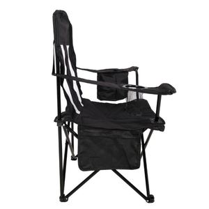 Chaises de camping QM Wholesale légères et durables, chaises longues confortables et fauteuils pliants de camping avec repose-pieds - Product Image 3