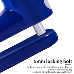 Lucchetto per Moto in 3 Colori, Blocco di Sicurezza Antifurto per Disco Freno di Scooter, Bici e Rotore con Chiave - Product Image 3