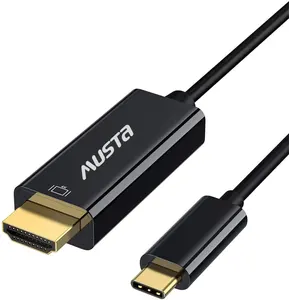 Zertifiziertes Hochgeschwindigkeits-OEM 2M USB 3.1 Typ C zu HDMI-Kabel 4k-Konverterkabel für Telefon-TV-Computer Ultra HD HDMI-Kabel