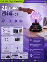Lampe à plasma magique à activation tactile alimentée par USB pour Halloween, Noël, fête à domicile, décoration de table