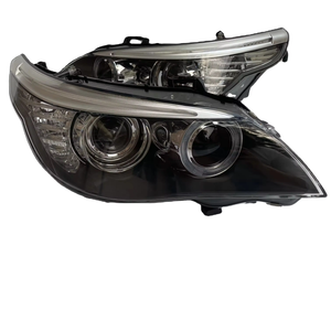 Phares avant pour BMW Série 5 E60, adaptés à la rénovation de l'ensemble de phares, avec feux de jour Angel Eye et xénon - Product Image 2