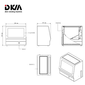 Dkmvending Mini distributeur automatique de cigarettes simples de tabac à écran tactile avec carte de crédit - Product Image 6