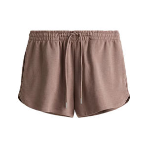 Shorts de mezcla de algodón para mujer, cintura media, corte relajado, transpirables, informales, cómodos, para verano, playa, vacaciones, caminar - Product Image 1