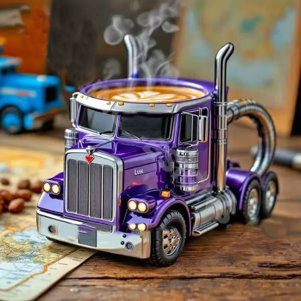 Truck cup-purple