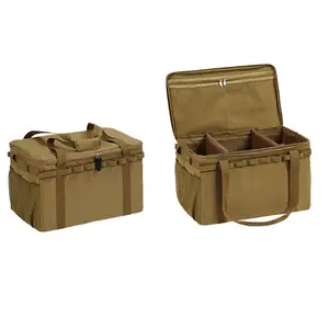 야외 캠핑 전술 다기능 식기 충돌 방지 피크닉 가방 아이스 백 카세트 스토브 보관 가방