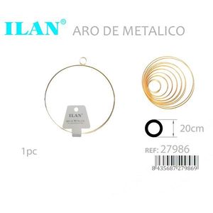 Anello in metallo Ilan da 20 cm, rotondo, in ferro, per decorazioni e artigianato - Product Image 3
