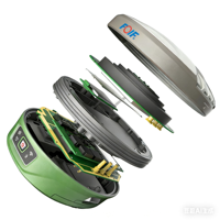 Instrumento de medición RTK FOIF A90 para topografía de ingeniería, GPS, navegación por satélite Beidou, posicionamiento, verde y blanco, servicio de guía remota gratuito profesional.