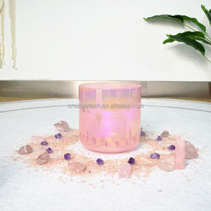 Q קערת קריסטל ורודה קערת קערת קריסטל ורוד טובה כלי נגינה של מוצרי קוורץ - Product Image 6