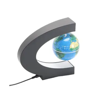 Пластиковая карта мира Sciedu с-образной формы на заказ, глобус, магнитный левитационный глобус, лампа, Карта мира для подарка и обучения