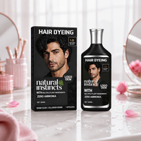 Vente en gros de teinture capillaire semi-permanente couleur gris foncé pour les cheveux des femmes et la barbe et la moustache des hommes, multicolore