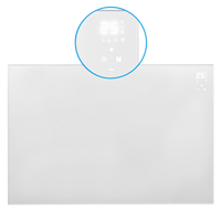 Panel de infrarrojos eléctrico con control WIFI para sala de estar, calentador radiante montado en la pared con tecnología de cristal de carbono, calentador de panel de habitación