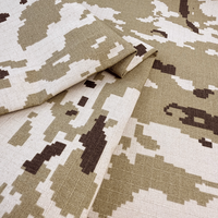 Espagnol M09 Désert Numérique Camouflage TC 65/35 Polyester Coton Tissé Imprimé Résistant À La Déchirure Manteau Pantalon Ripstop Camo Tissu