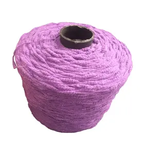 High Quality 1/5.6NM Polyester Blended 50%Recycle Polyester Slub Big-belly Small Belly Yarn