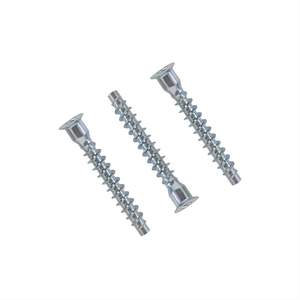 Tornillos Confirmat de Cabeza Hexagonal Cónica de Titanio y Latón para Muebles, Autorroscantes, de Acero al Carbono Zincado con Cabeza Plana Allen - Product Image 3