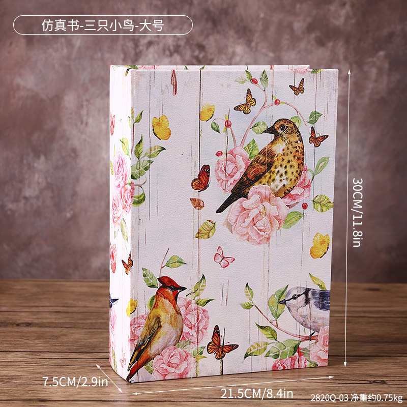 2820Q-03 หนังสือจำลอง - นกน้อยสามตัว - ขนาดใหญ่