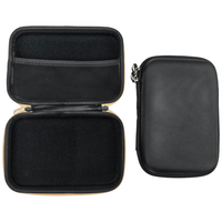 Étui noir en EVA avec fermeture éclair rigide, étanche, portable et durable, design léger, personnalisable pour le rangement automobile et médical