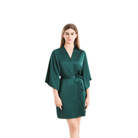 Robes de demoiselle d'honneur en satin brodé FUNG 6055, longueur genou, peignoir pour femmes, personnalisable, en stock, prêt à être expédié