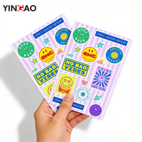 Pegatinas personalizadas troqueladas de dibujos animados, grafiti, vinilo impermeable, impresión de pegatinas decorativas para niños, pegatinas adhesivas personalizadas en hoja yingao