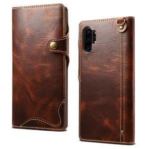 Funda con tapa de cuero auténtico con diseño de libro para <span class=keywords><strong>Samsung</strong></span> Galaxy S8 S9 S10 S20 plus Note 8/9/10 <span class=keywords><strong>pro</strong></span> - Product Image 3