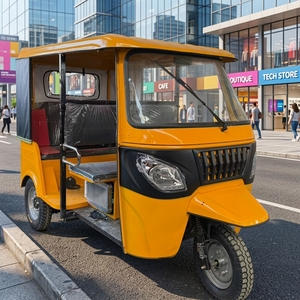 Cost-effective 200cc Yellow Gasoline Tuk Tuk <strong>Auto</strong> Rickshaw 3-Wheeler <strong>Bajaj</strong> Tricycle for Passenger &amp; Cargo Transport Vehicle - Product Image 1