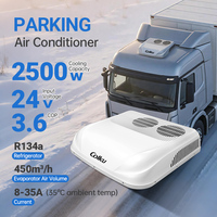 Unidad de Aire Acondicionado de Alto Rendimiento de 24V para Camiones D26 con Doble Rotación, para el Mercado del Sudeste Asiático, Capacidad de Refrigeración de 2500W, Oscilación Automática, para Estacionamiento