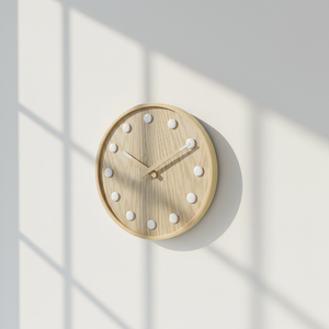 Relógio de Parede de Plástico com Design Art Déco Natural de Alta Qualidade, Minimalista e Silencioso, para Sala de Estar e Decoração de Casamento Sentimental - Product Image 2