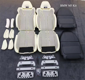 Модификация B MW F30 F80 F10 M3 M5 X3 Модернизированный спортивный гоночный Ковш Сиденья индивидуальный кожаный чехол и губчатое сиденье DOS - Product Image 6