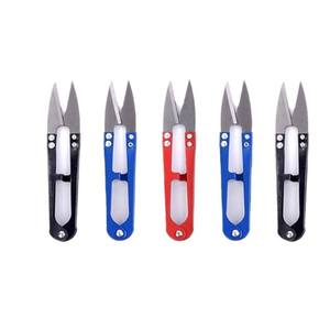 Coupe-fils en acier inoxydable en forme de U, 10,5 cm, coupe-fils coloré, ciseaux durables pour point de croix et travaux d'artisanat de broderie - Product Image 4