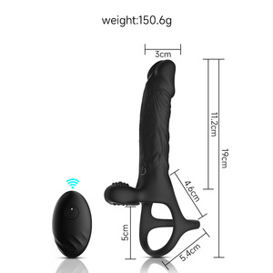 Plug anal rechargeable en silicone, réaliste, à porter, double usage, anneau pénien pour hommes, femmes, couples, jouet sexuel, emballé, vente en gros - Product Image 5
