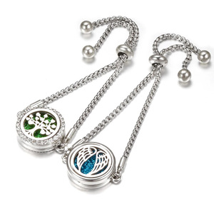 Pulsera Ajustable con Colgante de Perfume con Aroma Floral y Cadena Decorativa - Product Image 1