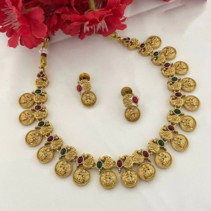 Juego de Collar de Piedra Pota Mate con Motivos Florales Jewel Market Heritage -12731577PGR - Product Image 2