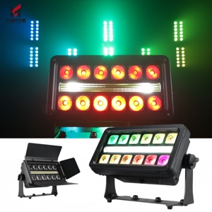 Nuevo diseño de luz estroboscópica de lavado LED para exteriores 12*20W LED de alta potencia (4 en 1 RGBW)+ 312*1W LED blanco IP65 luz teñida impermeable - Product Image 1