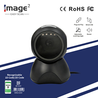 Lecteur de codes-barres de bureau 1D 2D QR USB – Décodage rapide, scan continu, prise en charge des codes-barres sur écran de téléphone, gestion des stocks