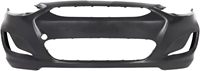 Topzonauto Nuevo Kit de Cubierta de Parachoques Delantero de Plástico 2014-2017 para Accent, Parrilla Superior/Inferior Compatible con OE 865111R010 865611R010